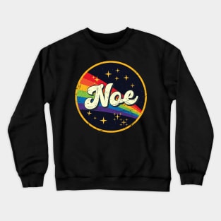 Noe // Rainbow In Space Vintage Grunge-Style Crewneck Sweatshirt